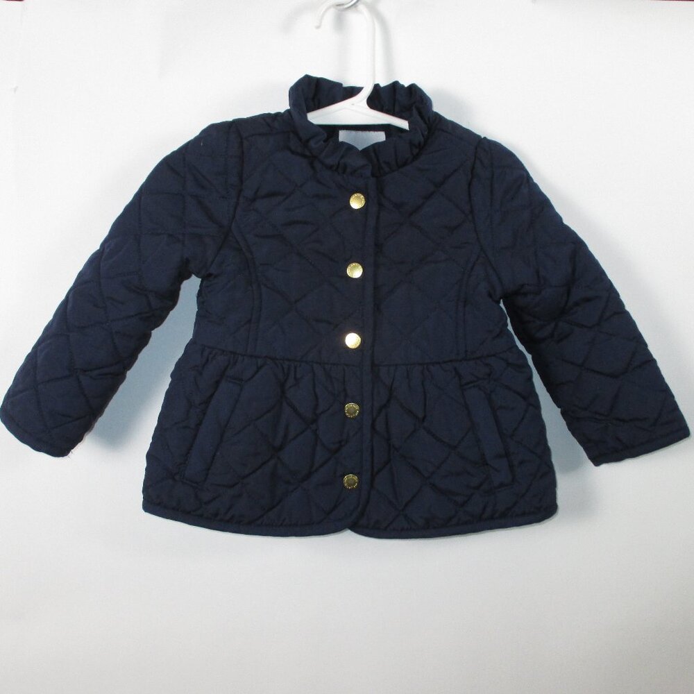 JANIE AND JACK RUFFLED QUILTED COAT🌷